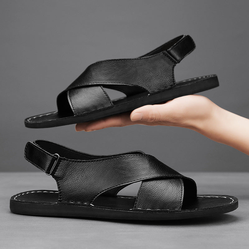 Clark Leather Slip On Sandal