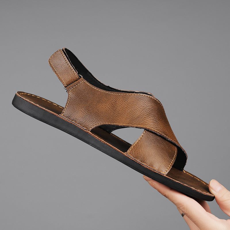 Clark Leather Slip On Sandal
