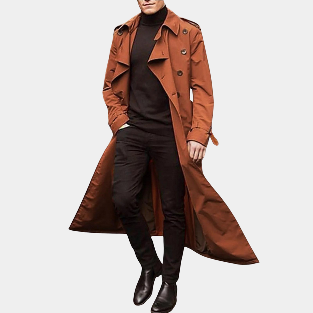 Harry | Men's Elegant Belted Trench Coat for Every Season
