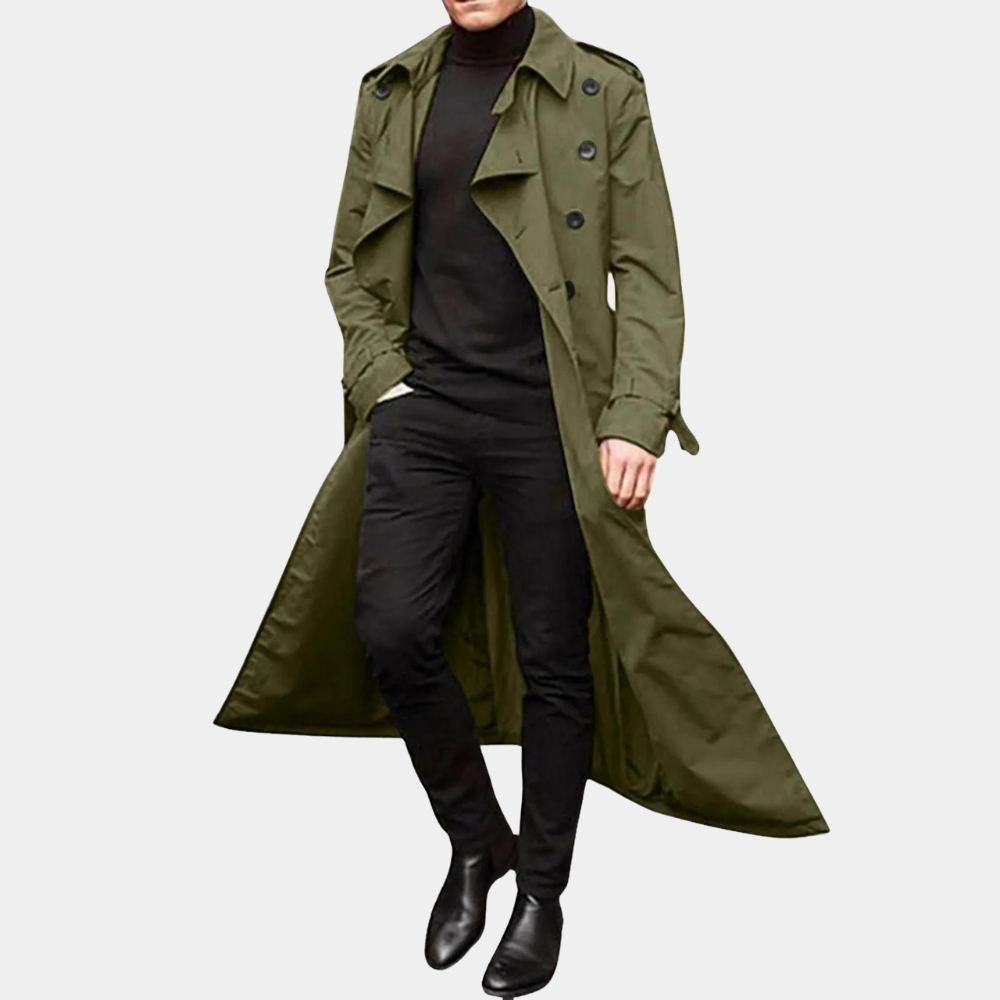 Harry | Men's Elegant Belted Trench Coat for Every Season