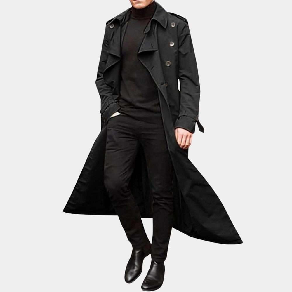 Harry | Men's Elegant Belted Trench Coat for Every Season