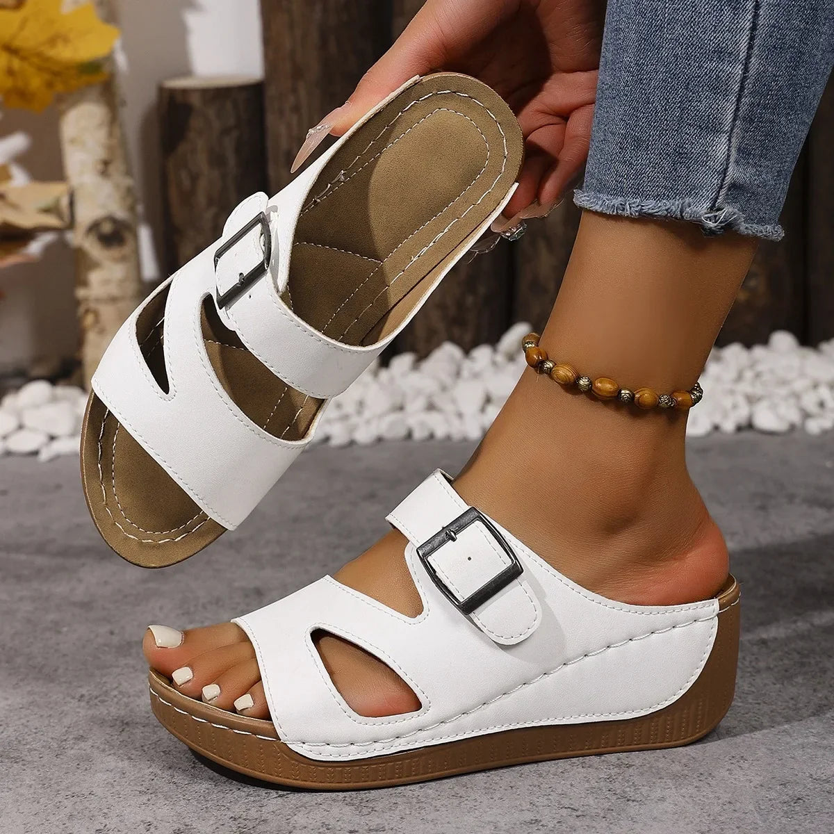 Noah™ | Ladies Wide Fit Orthopaedic Walking Sandals