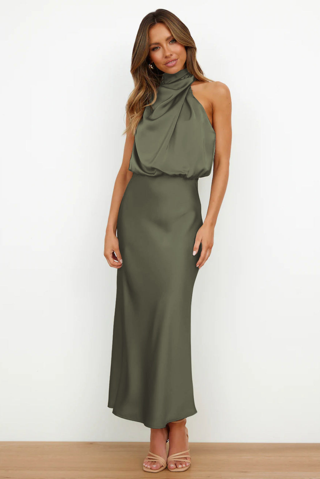 Holly | Women’s Chic Halter Evening Dress