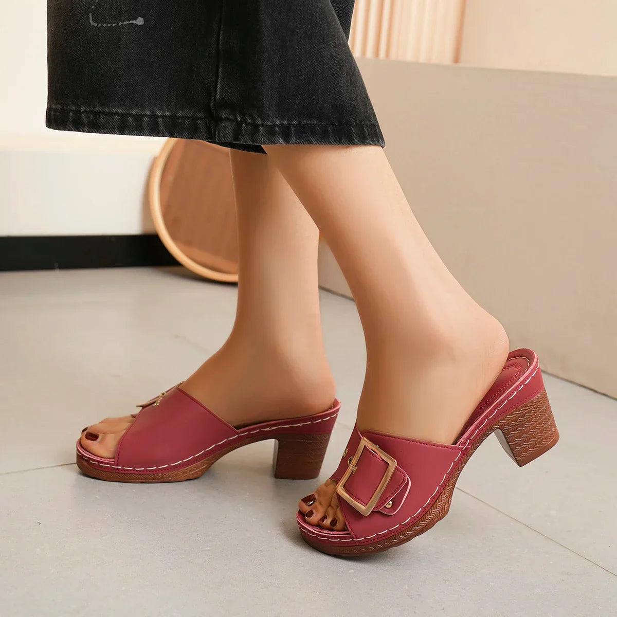 Noah™ | Orthopedic Buckle Platform Sandals