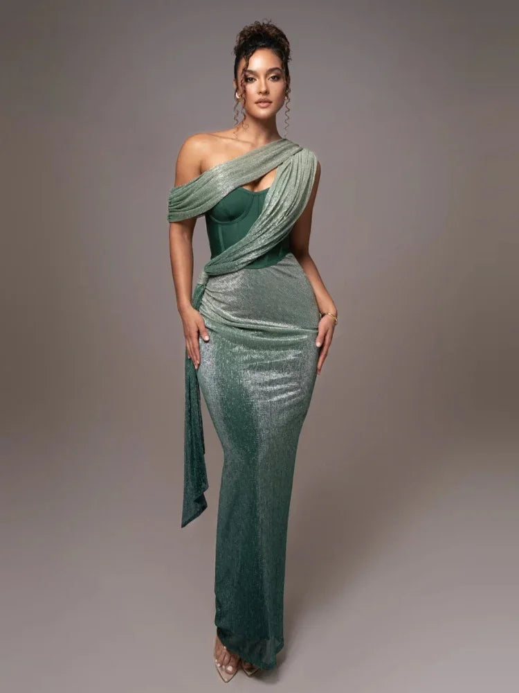Rebecca | Women One-Shoulder Evening Dress