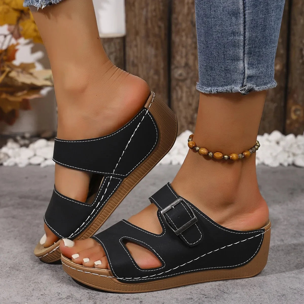 Noah™ | Ladies Wide Fit Orthopaedic Walking Sandals