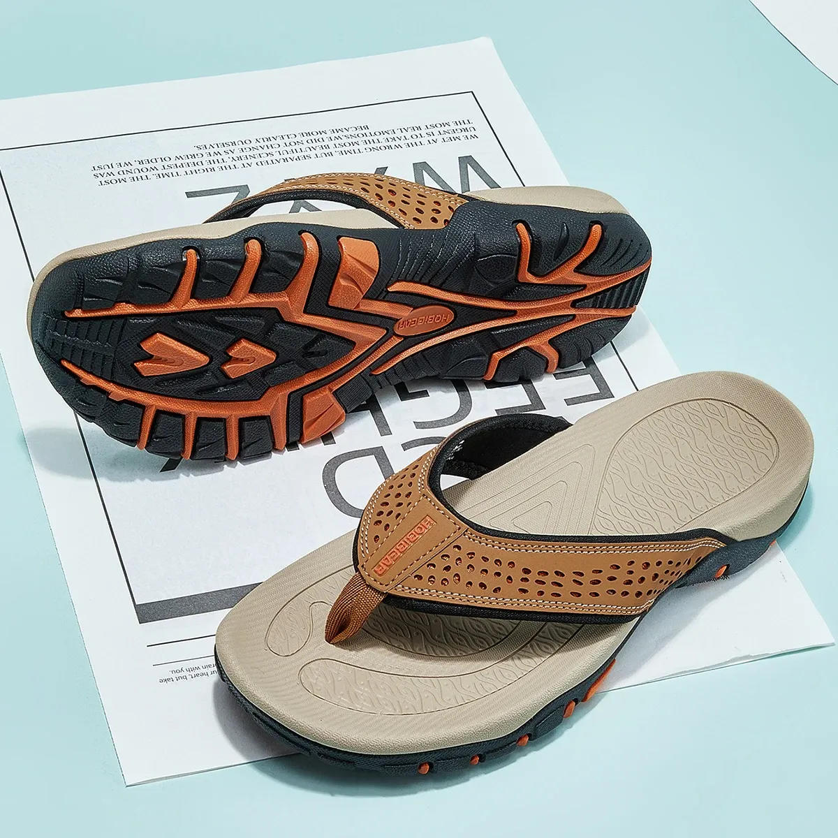 Noah™ | Orthopedic Men's Athletic Flip Flops with Arch Support