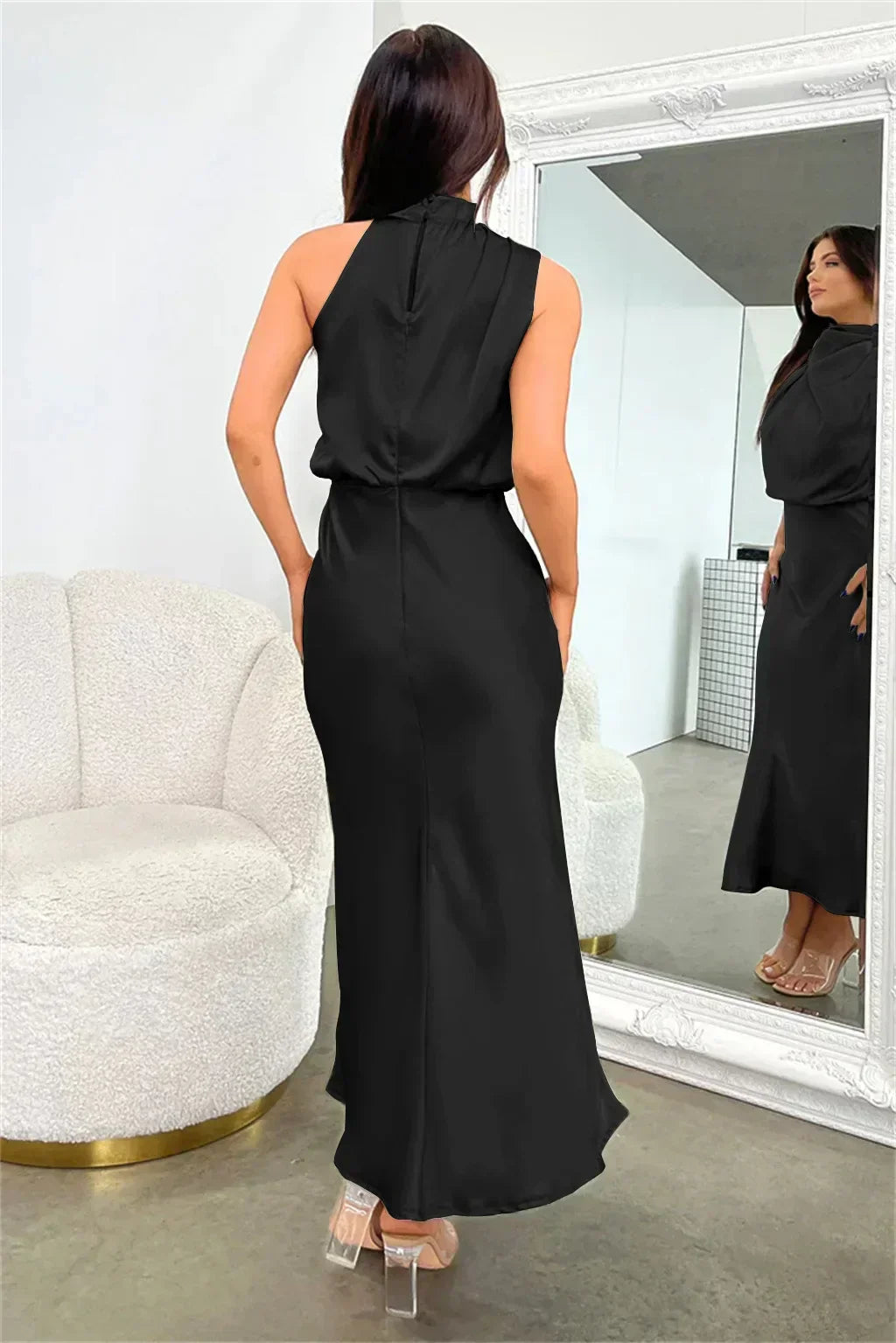 Holly | Women’s Chic Halter Evening Dress