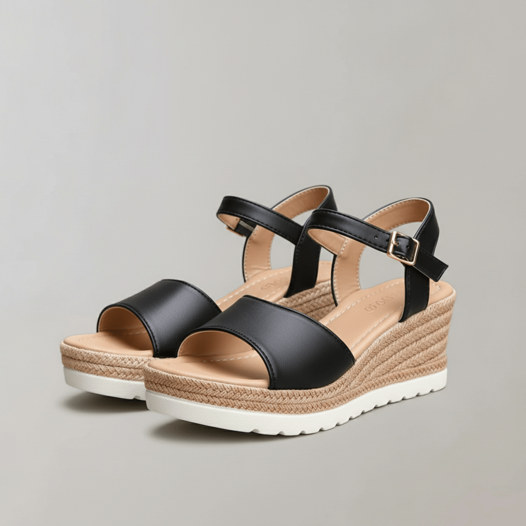 Rowan | Wedge Sandals with Ankle Strap