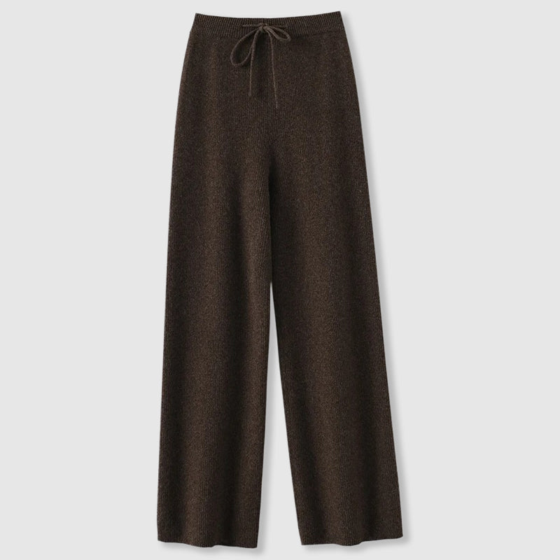 Eva | Women’s Winter Wide Leg Knit Pants