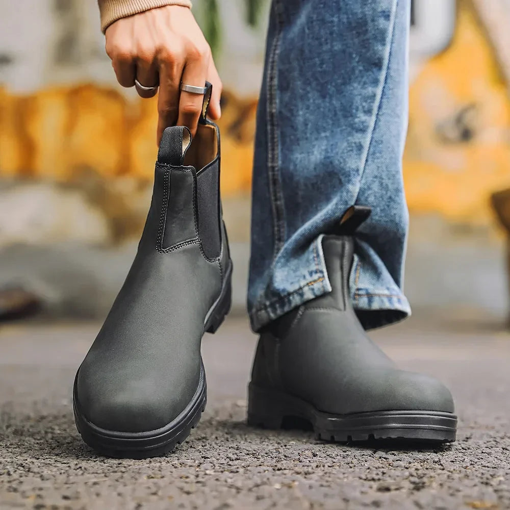 Noah | Waterproof Leather Chelsea Boots