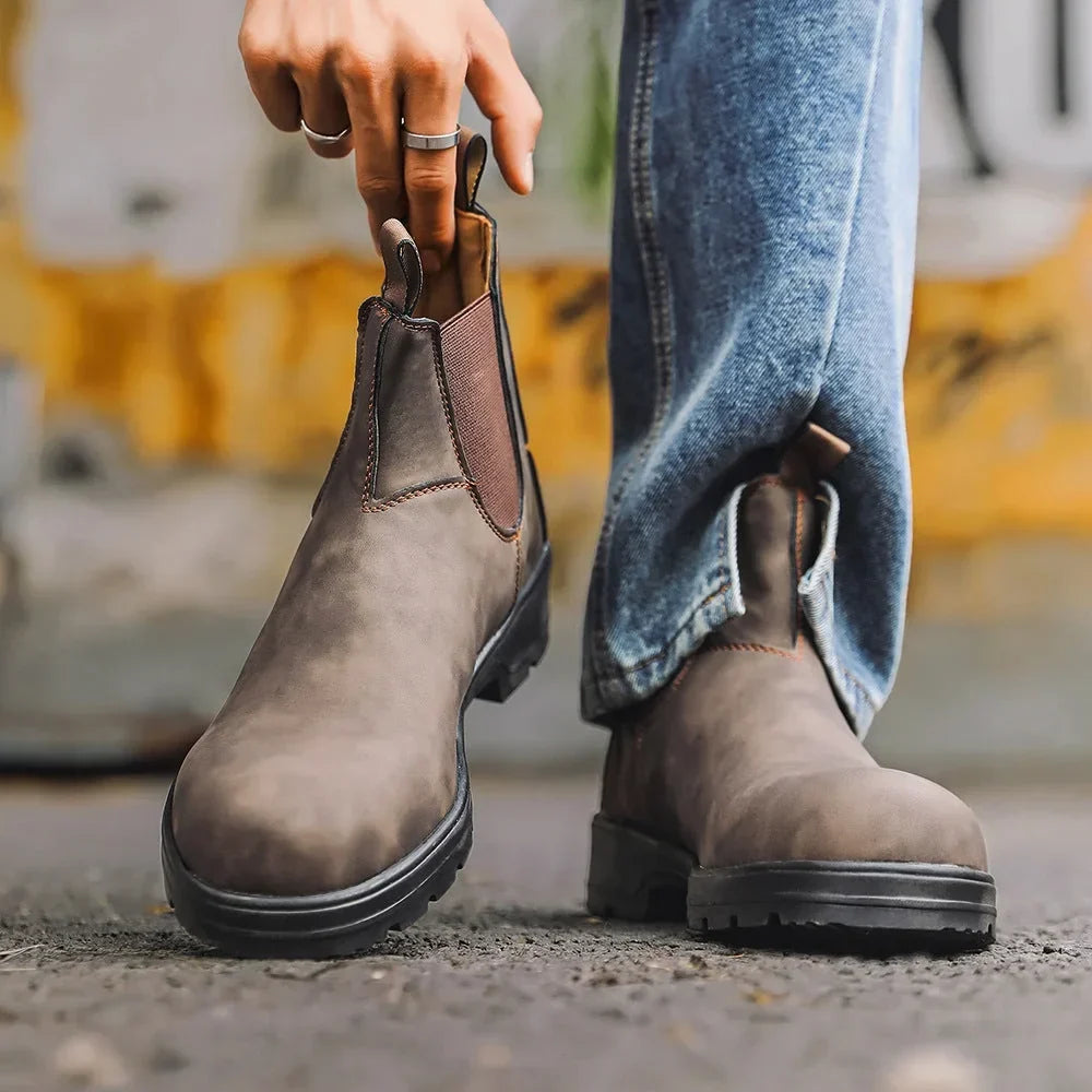 Noah | Waterproof Leather Chelsea Boots
