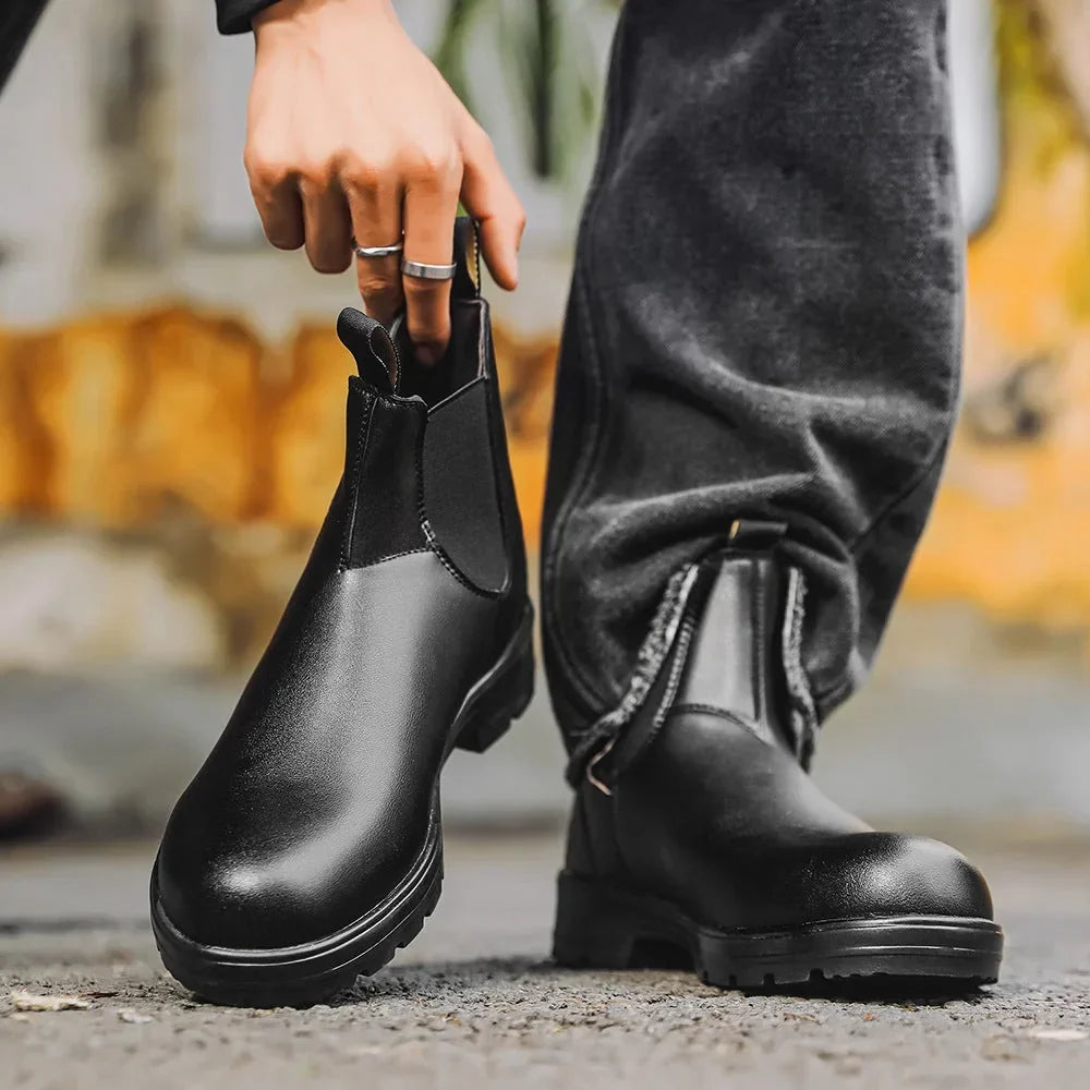 Noah | Waterproof Leather Chelsea Boots