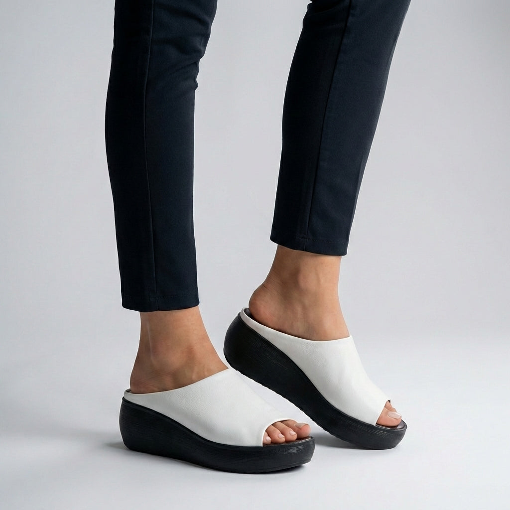 Marley™ | Leather Platform Slides