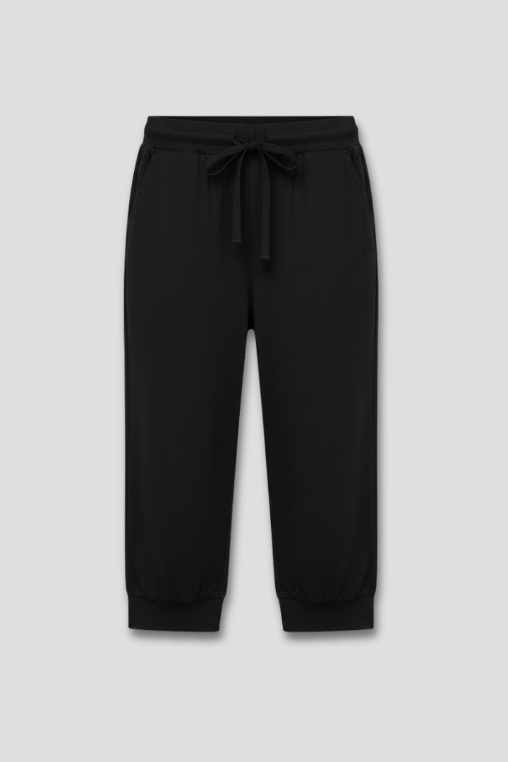 Anna | Women’s Capri Trousers with Drawstring Waist and Side Pockets