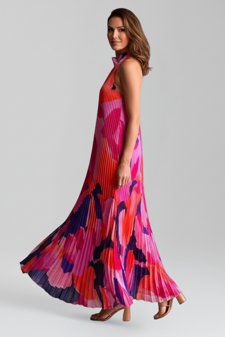 Darcey | Women’s Sleeveless Pleated Skirt Maxi Dress