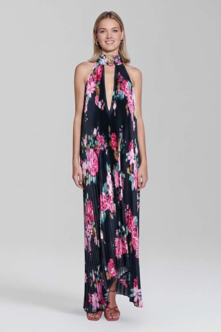 Darcey | Women’s Sleeveless Pleated Skirt Maxi Dress