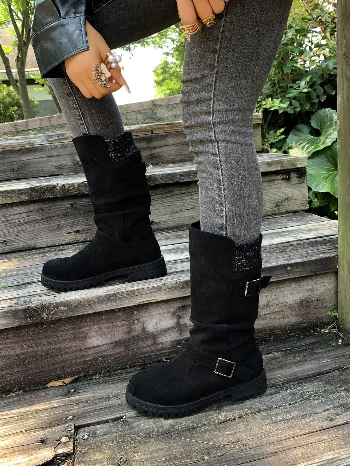 Noah | Mid-Calf Cowboy Style Boots