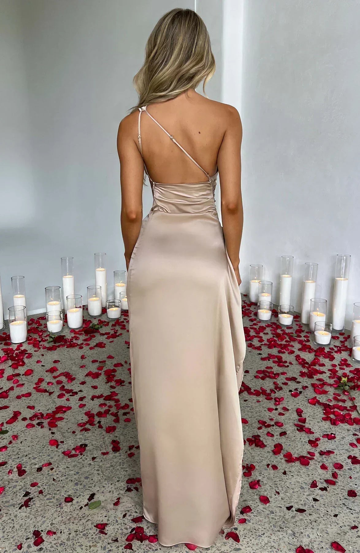 Lydia | Women’s Asymmetric Evening Maxi Dress