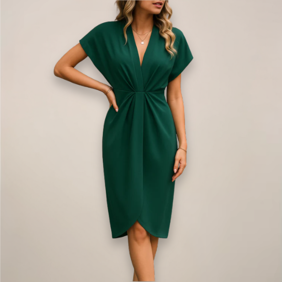 Emma | Women’s Midi Wrap Occasion Dress