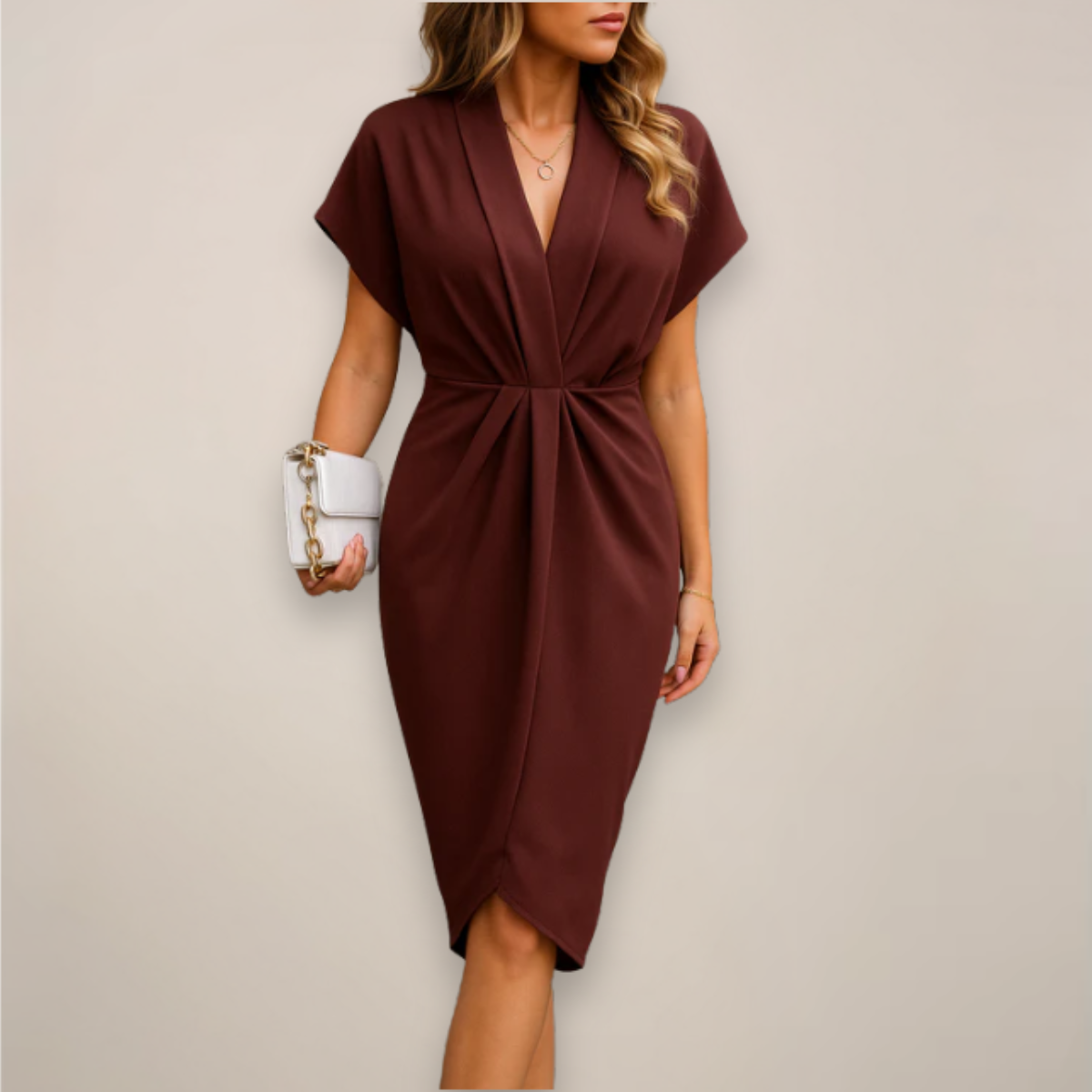 Lucy | Women V Neck Wrap Dress Style
