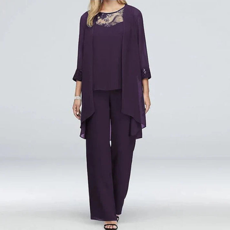 Grace | Women Spring Three Piece Pant Set