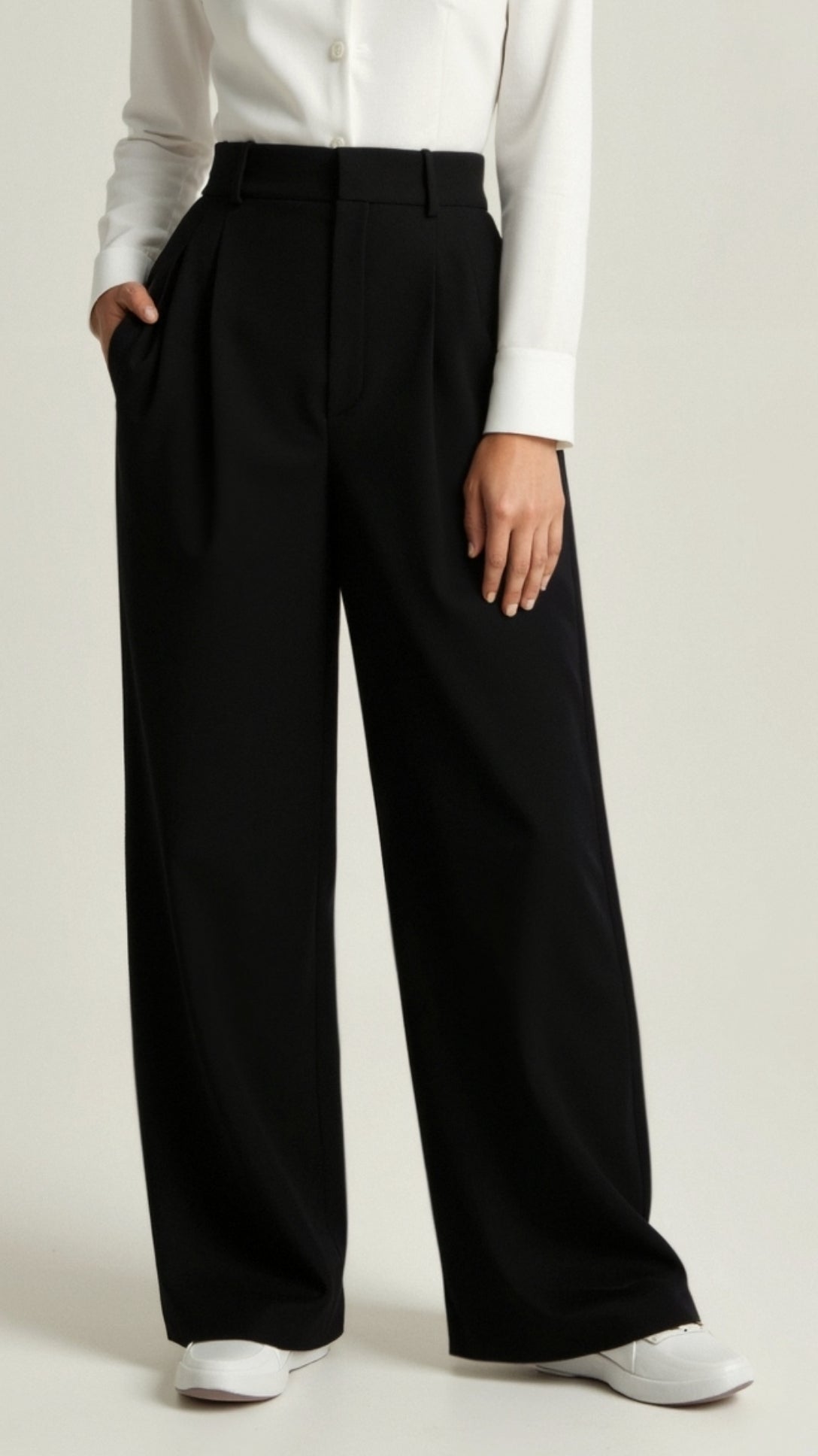Elsie | Women’s High Waisted Wide Leg Trousers