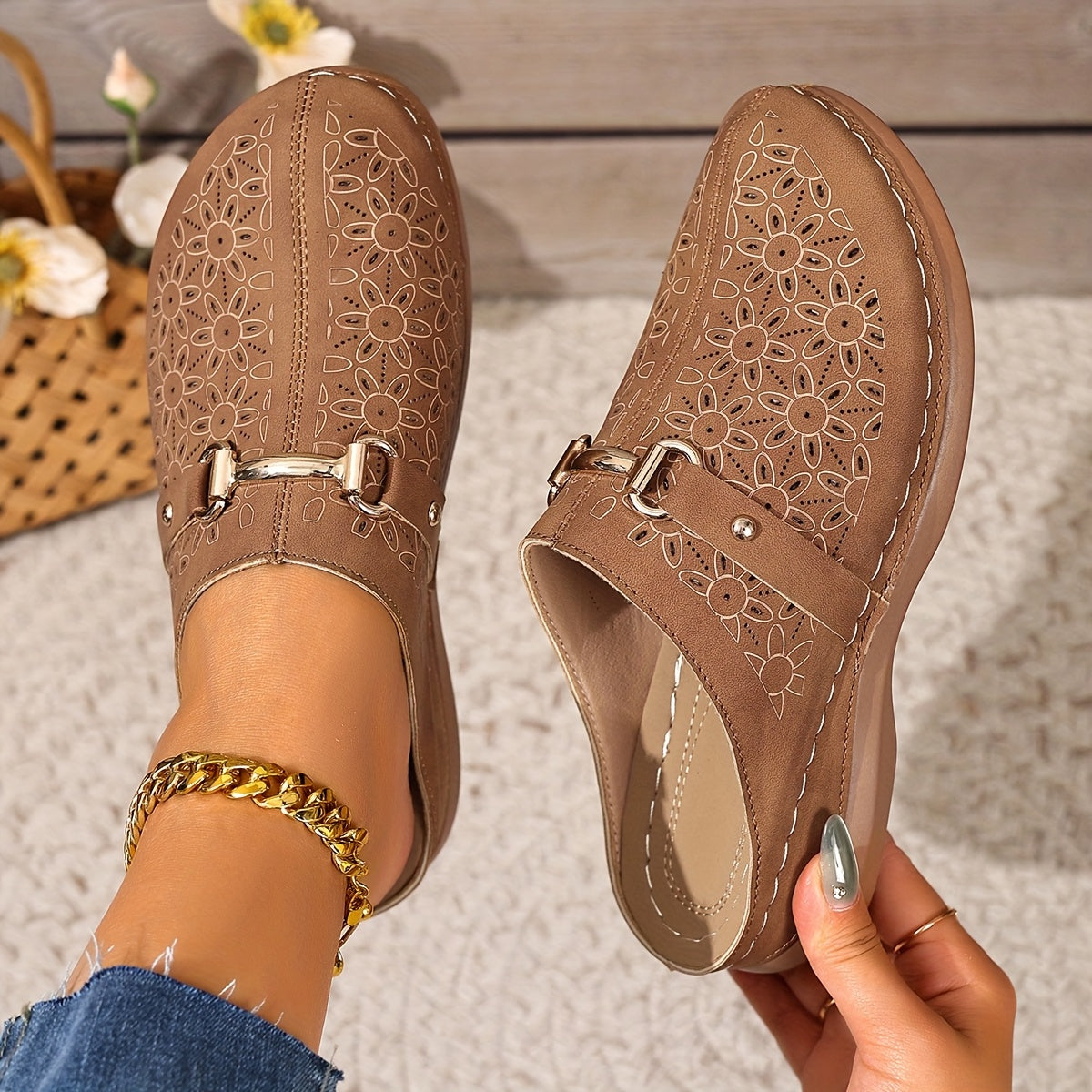Isla™ | Elegant Block-Heel Mules