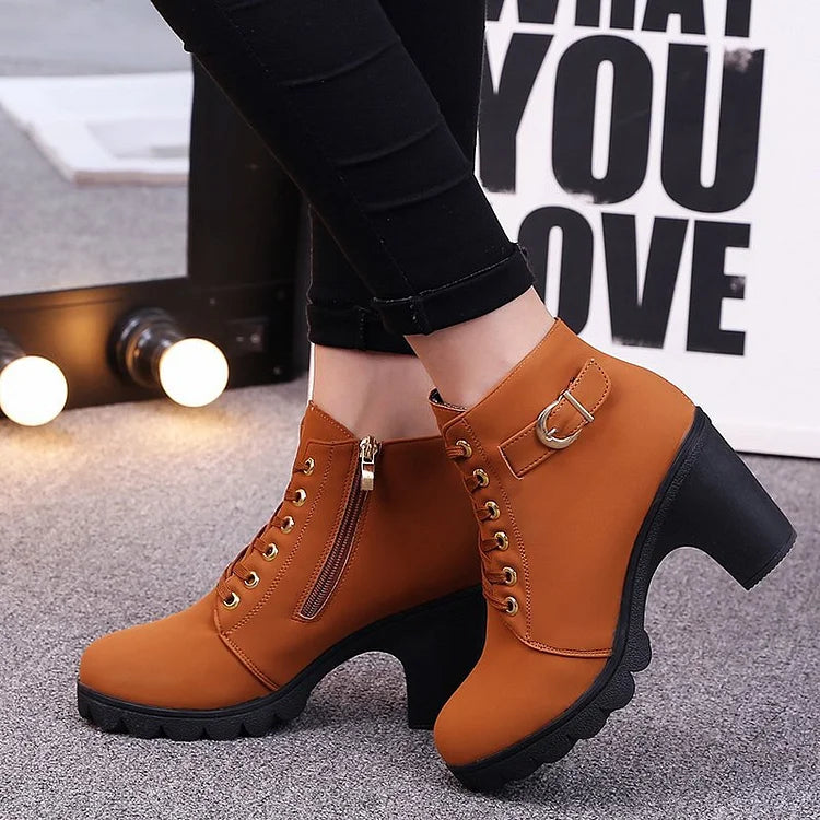 Noah | Women's Lace-Up Ankle Boots