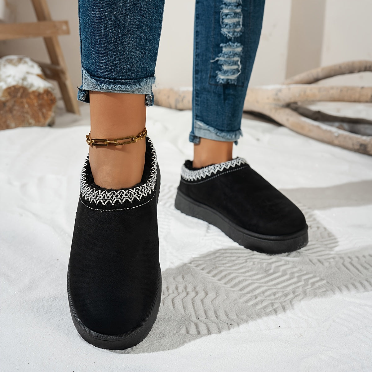 Grace™ | Fleece-Lined Vintage Ankle Boots