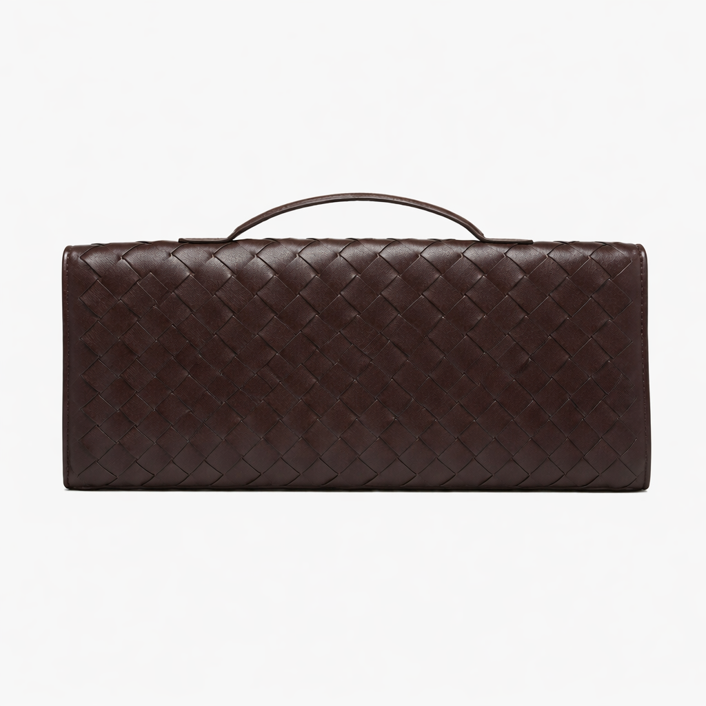 Luxury Woven Clutch Bag – Elegant Evening Shoulder Style