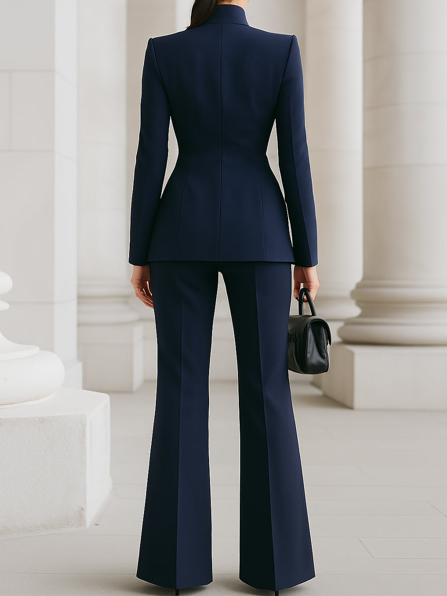 Samantha | Women’s Tailored Blazer Wide Leg Set