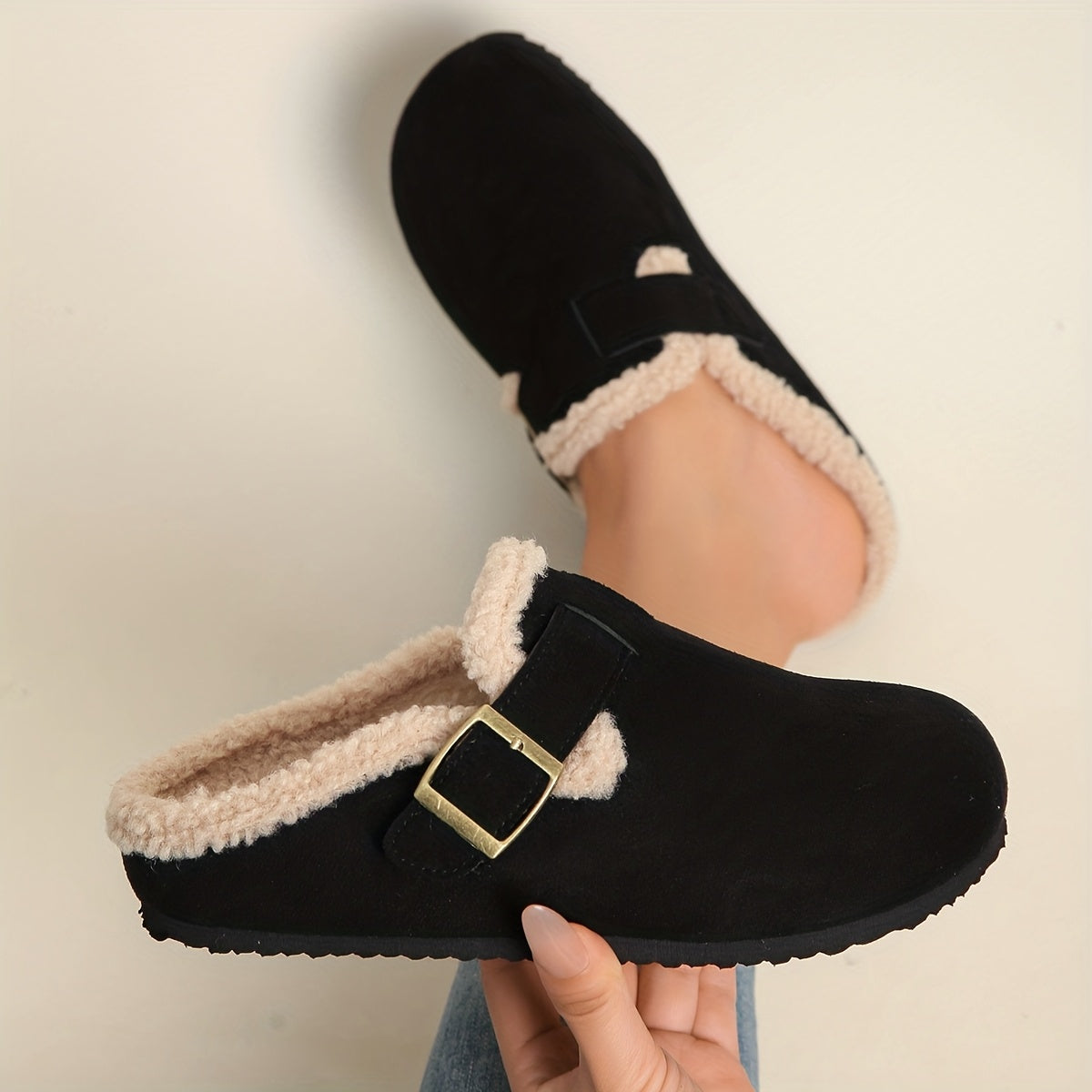 Lily™ | Wool-Lined Chunky Winter Slippers