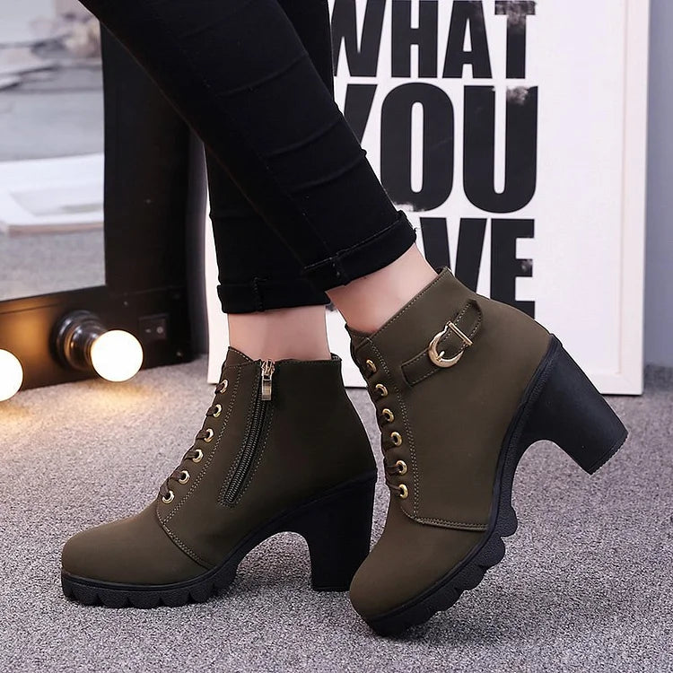 Noah | Women's Lace-Up Ankle Boots