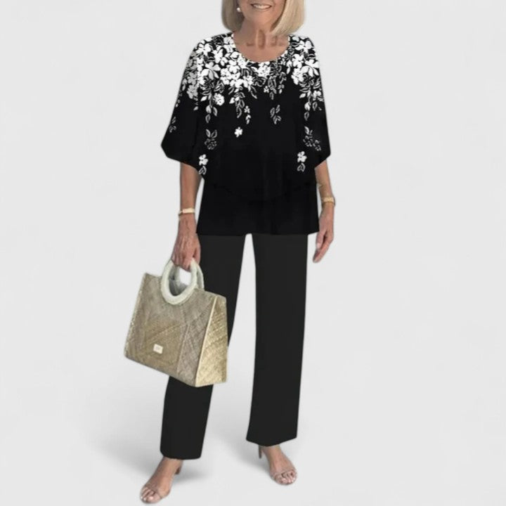 Anna | Women’s Printed Two Piece Pants Set
