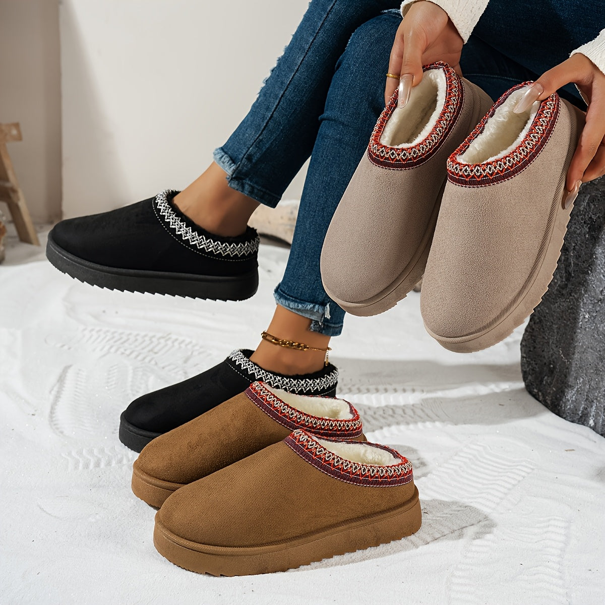Grace™ | Fleece-Lined Vintage Ankle Boots