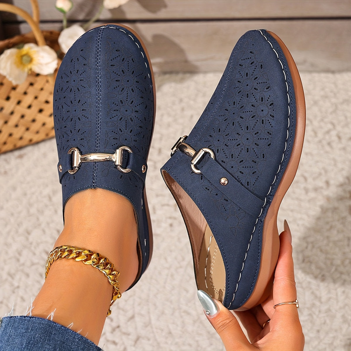 Isla™ | Elegant Block-Heel Mules