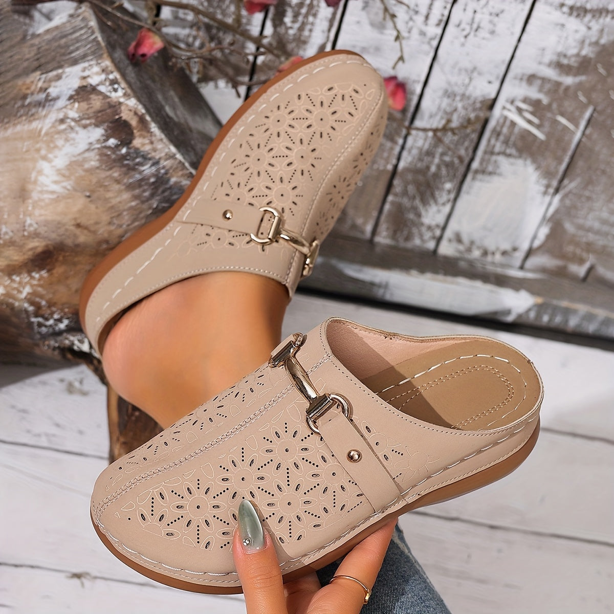 Isla™ | Elegant Block-Heel Mules