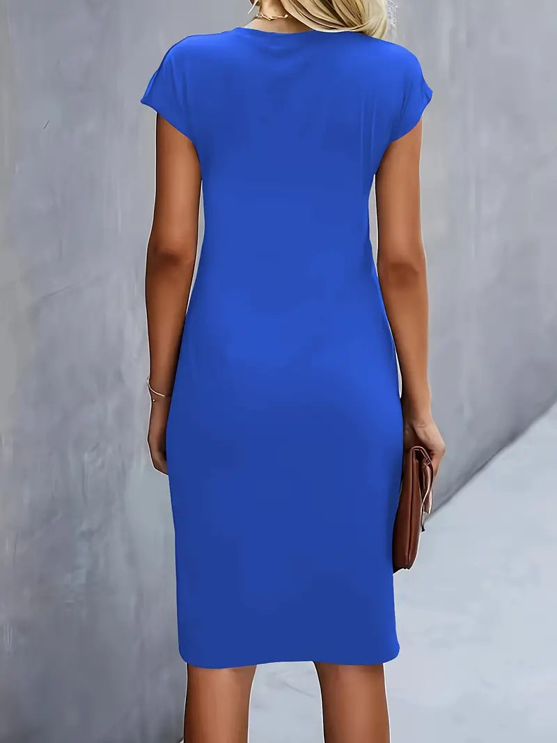 Katie | Women’s Classic Short Sleeve Bodycon Dress