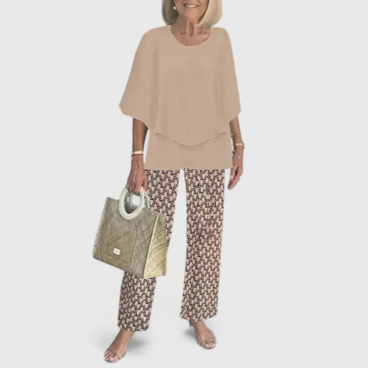 Anna | Women’s Printed Two Piece Pants Set