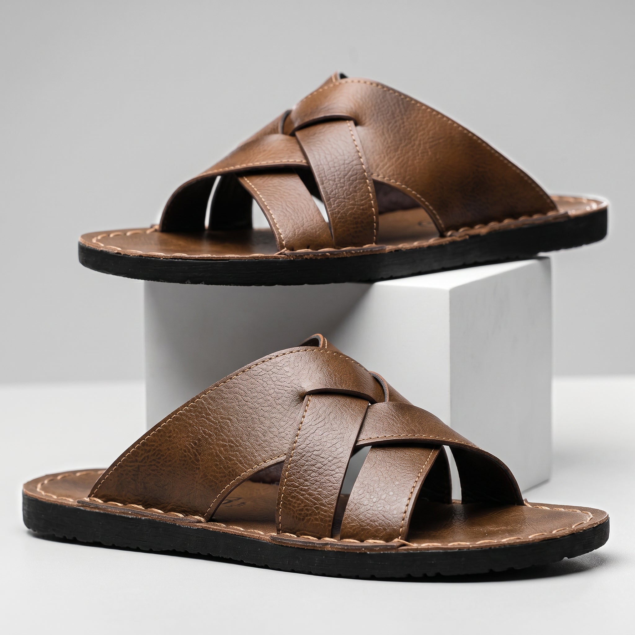 Noah™ | Leather Slide Sandals