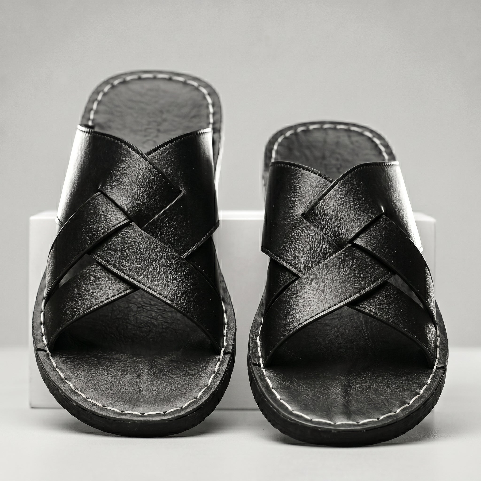Noah™ | Leather Slide Sandals