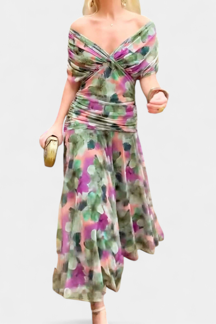 Jessica | Womens Off Shoulder Elegant Evening Dress
