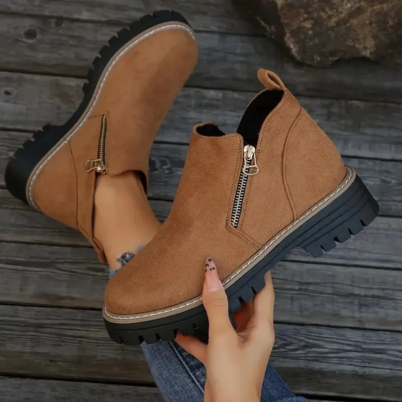 Noah | Women's Zipper Ankle Boots