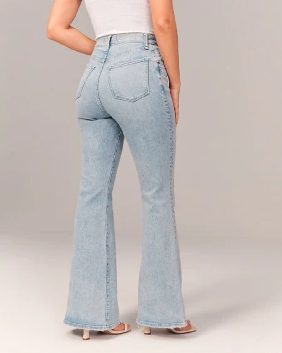 Zara | Women’s Flared High-Waisted Denim Jeans