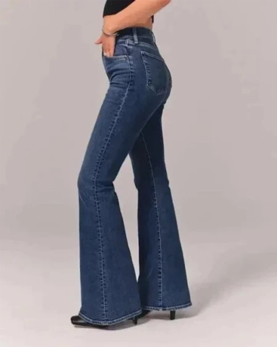 Zara | Women’s Flared High-Waisted Denim Jeans