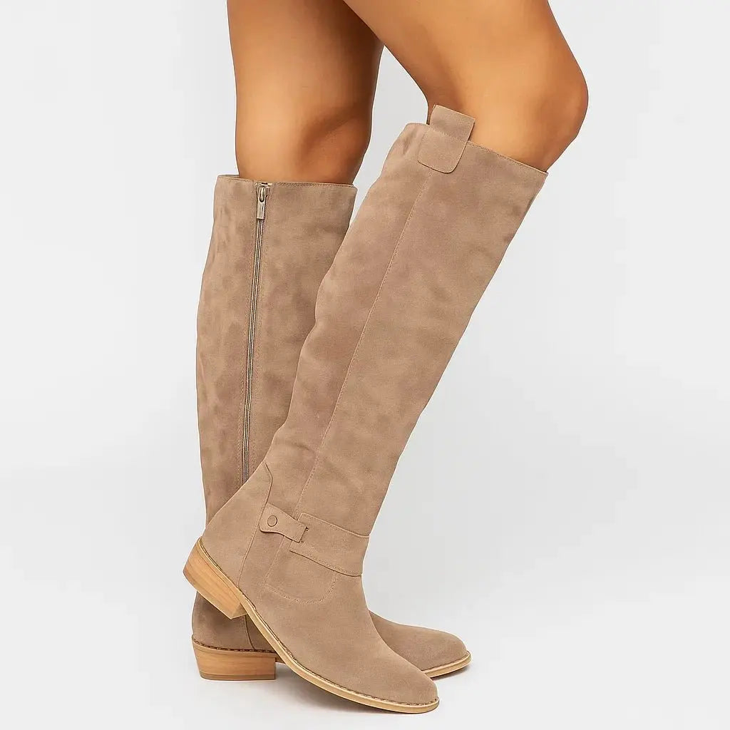 Noah | Suede Knee-High Boots