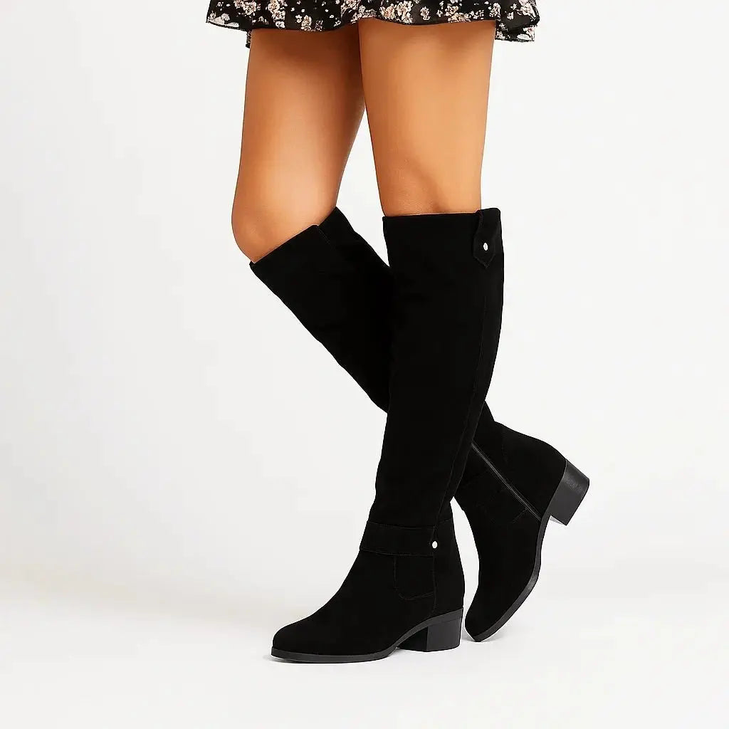 Noah | Suede Knee-High Boots
