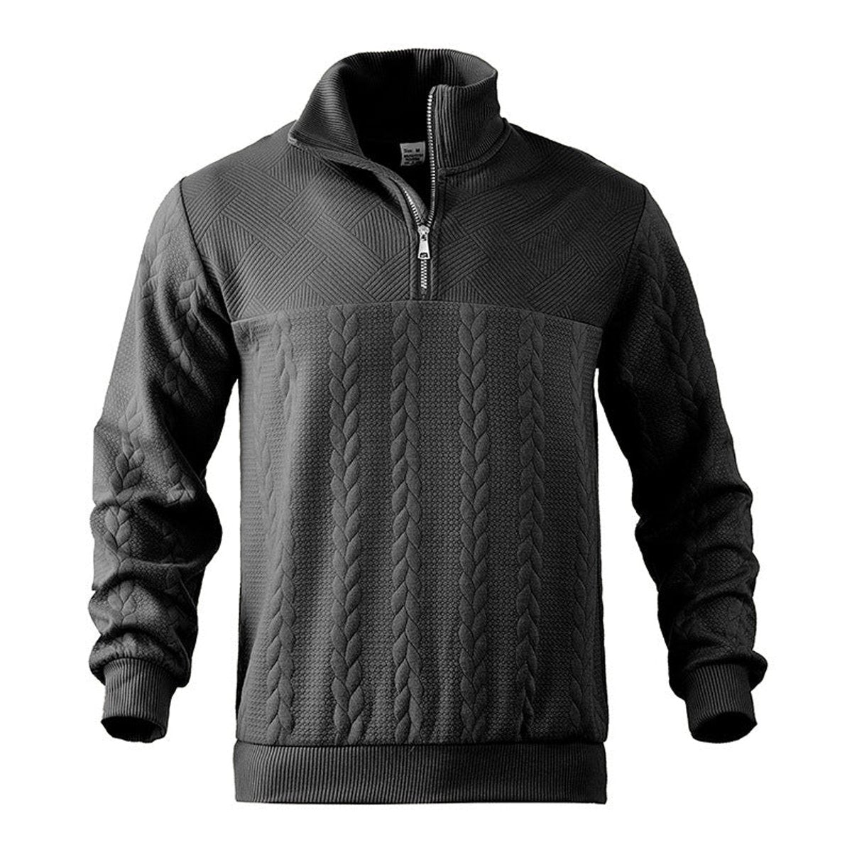 Noah | Men's Cable Knit Sweater Quarter-Zip Pullover Jumper