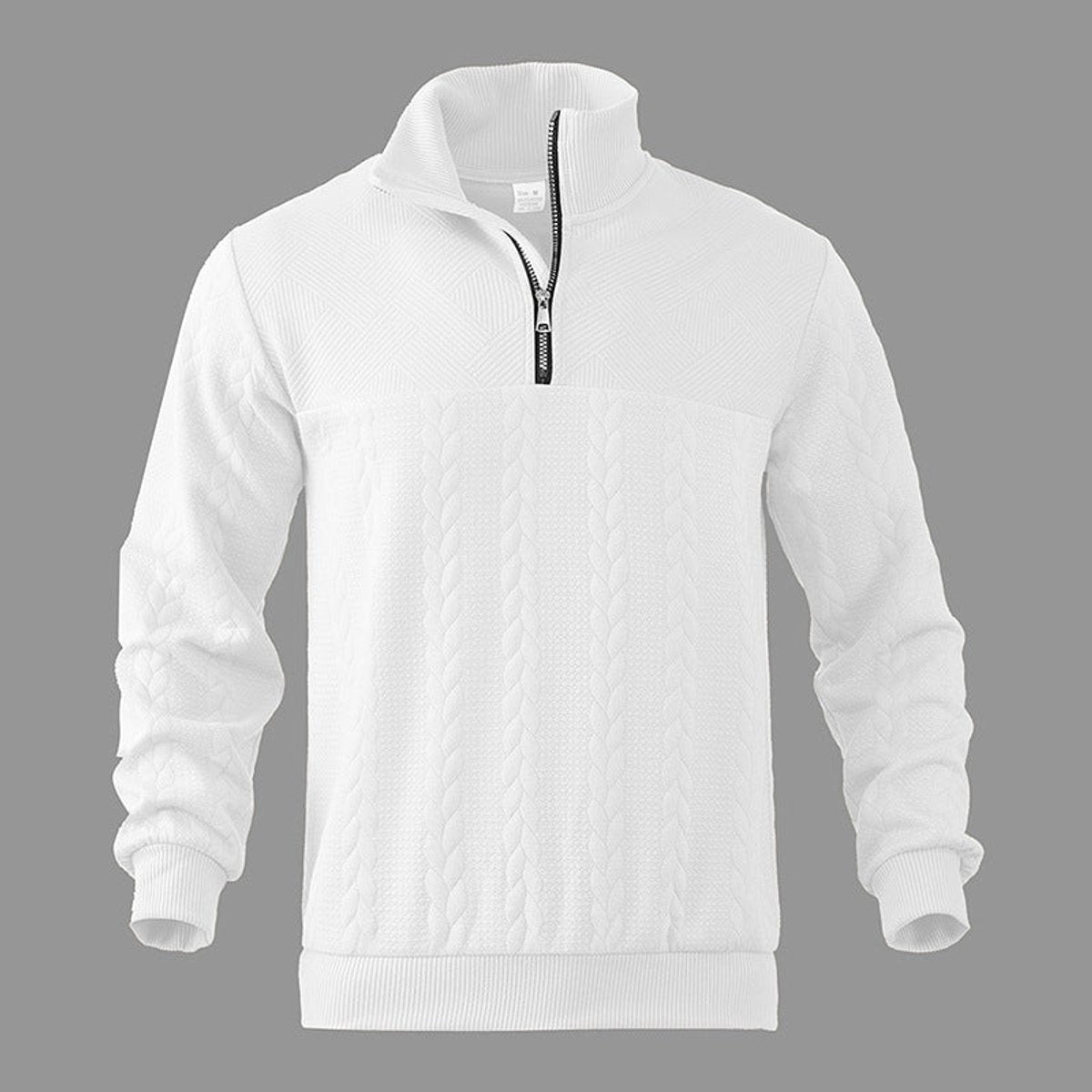 Noah | Men's Cable Knit Sweater Quarter-Zip Pullover Jumper